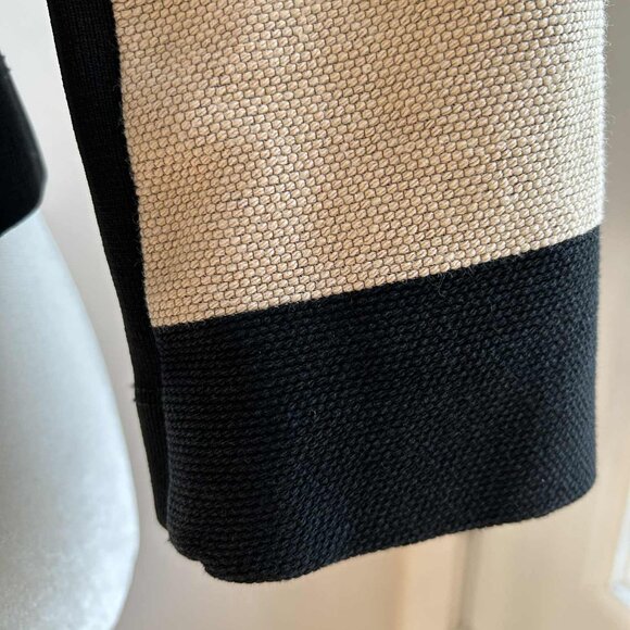 Iris Setlakwe Structured Cropped Jacket In Black And Taupe Chevron Weave - US 8 - Picture 6 of 10